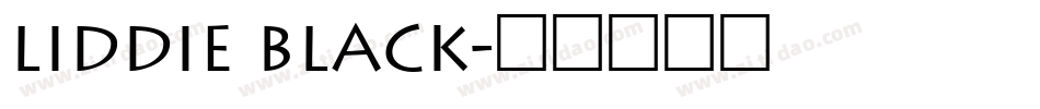 Liddie Black字体转换